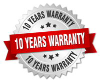 10 years warranty